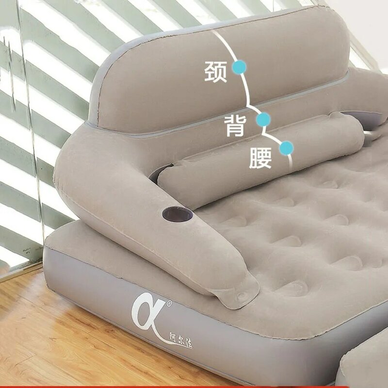 Adults Couples Lazy Bag Air Sofa Bed Beach Camping Inflatable Air Sofa Bed Foldable Outdoor Romantic Relexing Toldos Camp Stuff