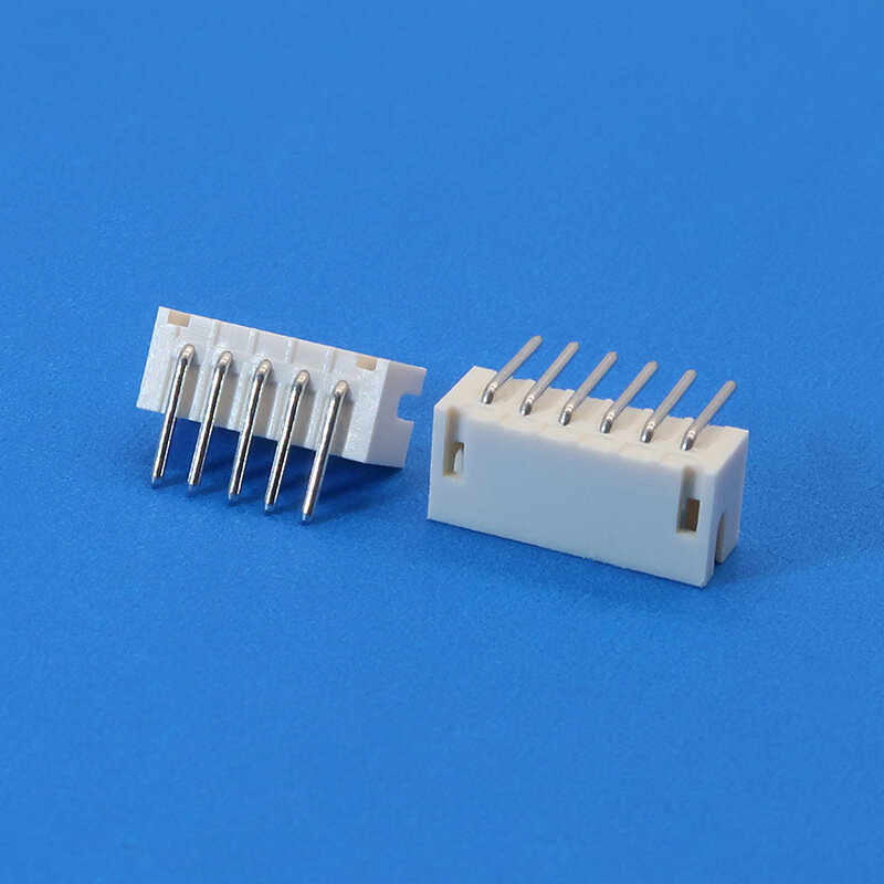 10 pcs/saco conector de alimentação zh1 5 espaçamento branco horizontal conector 2p-10p temperatura resistente conector 1.5 agulha curvada