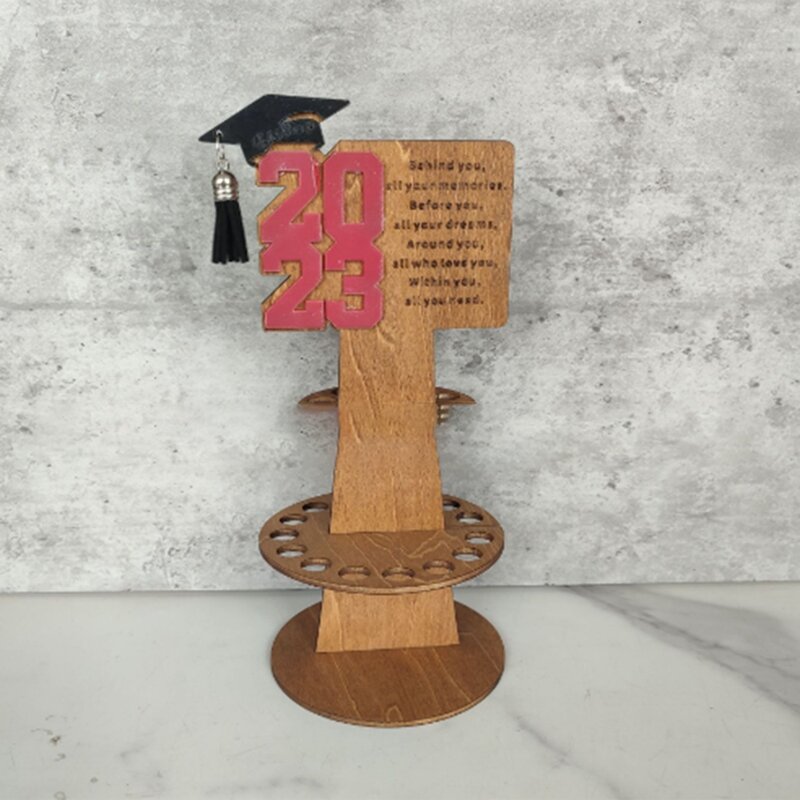Wooden Money Holder, Greeting Cards Cash Holder,Graduation Gifts, Idea Gift For Graduation Party Supplies