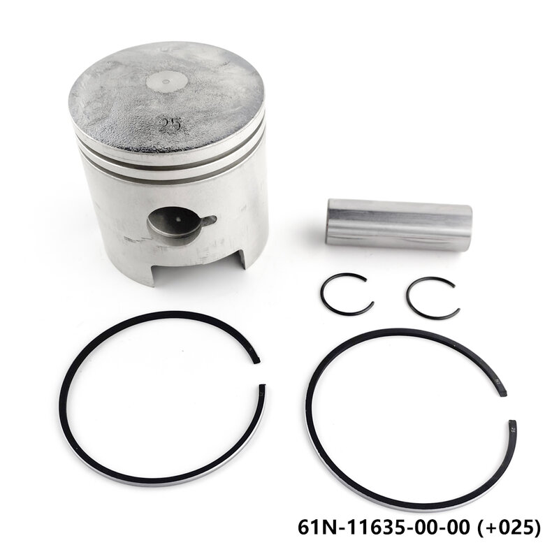 61N-11635-00-00 Piston Set +025 For Yamaha Parsun 25HP 30HP Outboard Engine Boat Motor Aftermarket Parts
