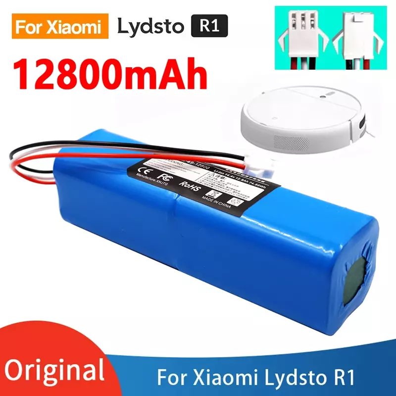 100% New Original Lydsto R1 Rechargeable Li-ion Battery Robot Vacuum Cleaner R1 Battery Pack with Capacity 12800mAh