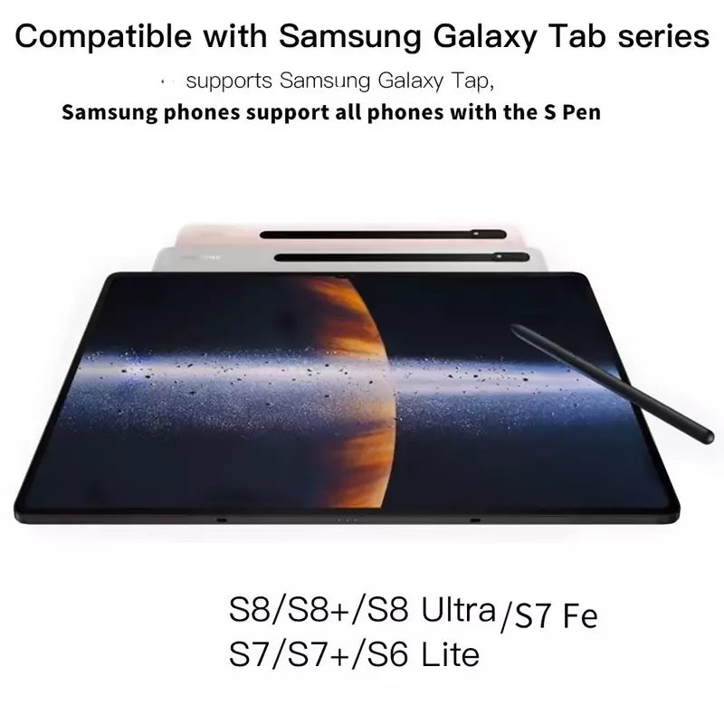 Pena Stylus Tablet pengganti S, pena S pengganti untuk Samsung Galaxy Tab S6 Lite P610 P615 Stylus S tanpa Bluetooth