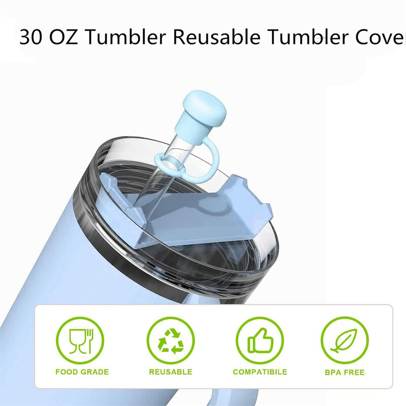 30 Oz Sealing Bottle Cover Replaceable Splash Spill Proof Plain Plastic Lids For Ozark Trail Rtic Yeti Tumbler Cup Multicolor