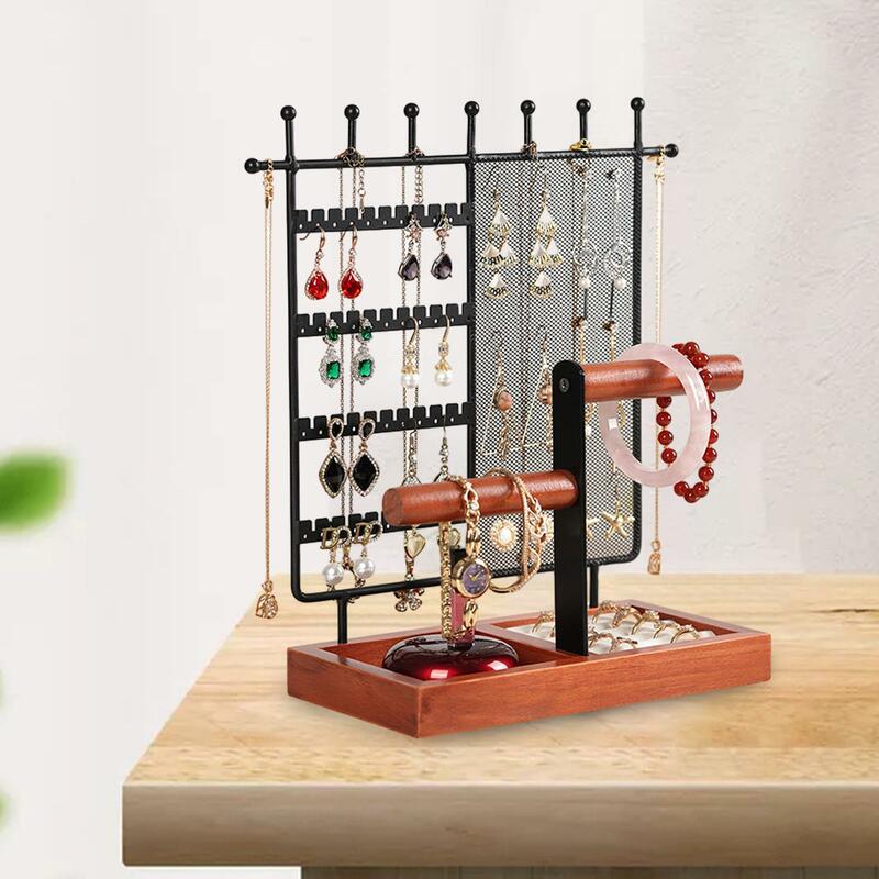 Jewelry Display Stand Rack Jewelry Tower Rings Stud Earring Rack, Jewelry Organizer Holder for Room Live Broadcasting