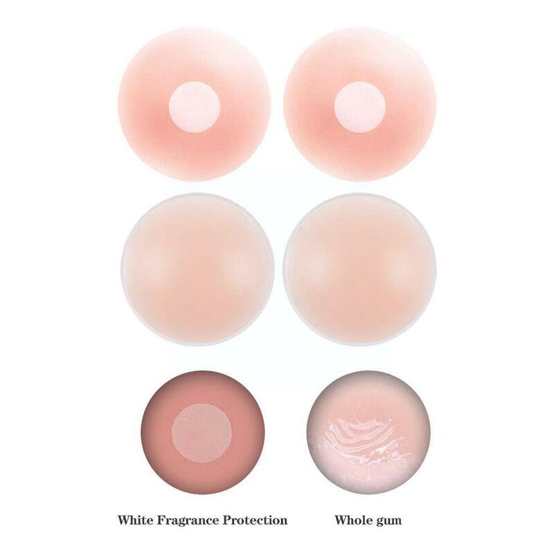 1Pairs Silicone Nipple Cover Lift Up Bra Sticker Adhesive Invisible Bras Chest Patch for Women Reusable Chest Breast Petals L4C4