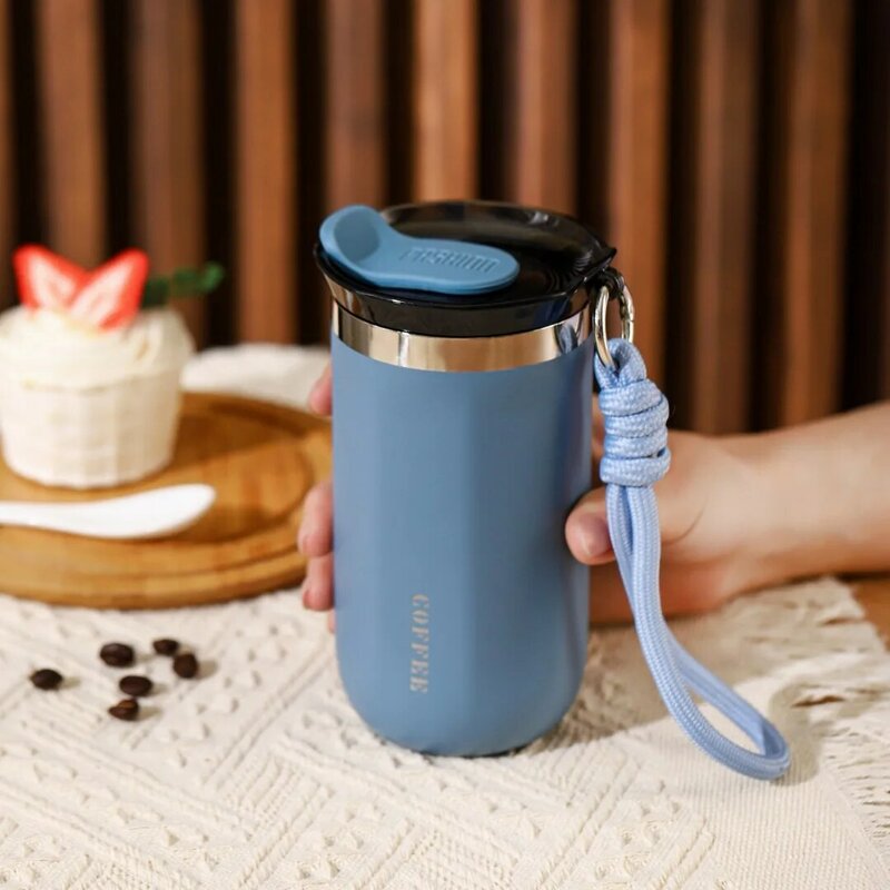 Thermos Bottle Cup Thermal Thermal Coffee Mug Stainless Steel Leakproof Insulated Double Wall Tumbler Vacuum Flasks Drinkware
