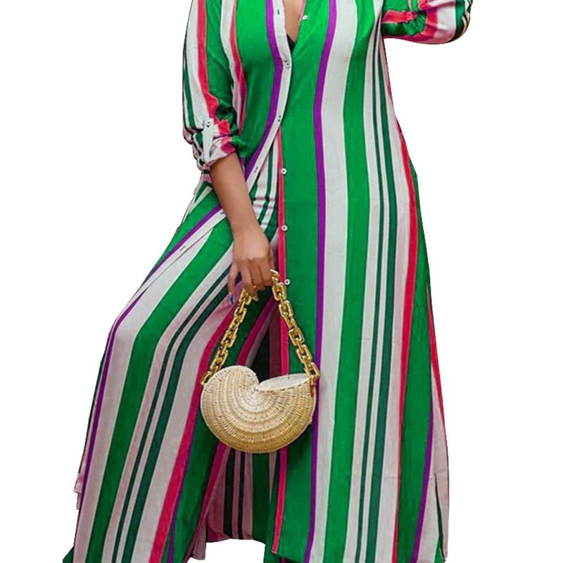 2023 الخريف الربيع المرأة الأفريقية طويلة الأكمام الخامس الرقبة البوليستر 2 قطعة قميص علوي طويل بانت مطابقة مجموعات XL-5XL النساء الملابس الأفريقية