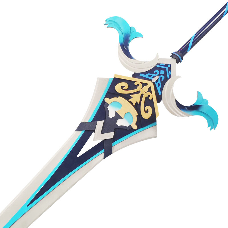 Anime jogo genshin impacto espada sacrificial cosplay arma adereços navalha chongyun diluc qiqi arma espada cosplay acessórios