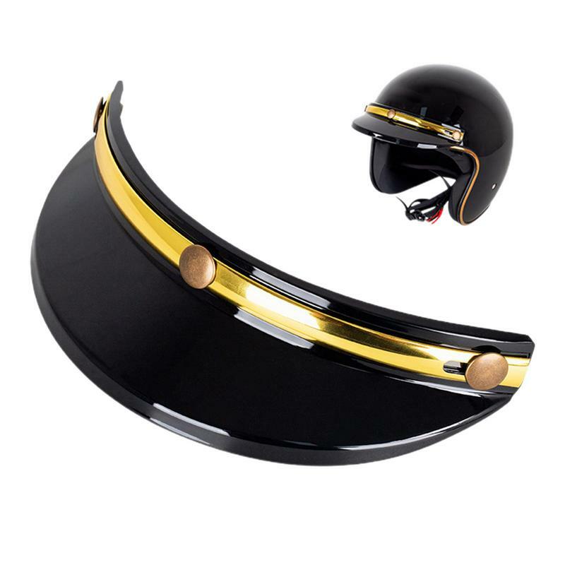 Visiera per cappelli da moto/visiera per caschi visiera con Design a tre Clip facile installazione accessori per caschi in stile Vintage per Motocross