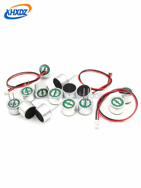10pcs 9767P/9767 Flat Head Solder Joint/9767 Wired Microphone Head Cover 9*7MM with Needle Microphone High Sensitivity