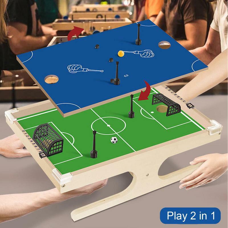Mainan papan sepak bola meja, Kit mainan olahraga luar ruangan portabel untuk anak-anak dan dewasa