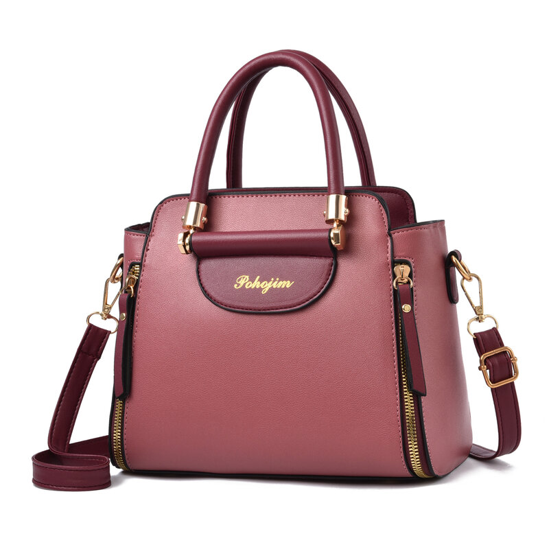 Bag Women's 2023 New Fashion Contrast Handbag Large Capacity One Shoulder Crossbody Bag Tide