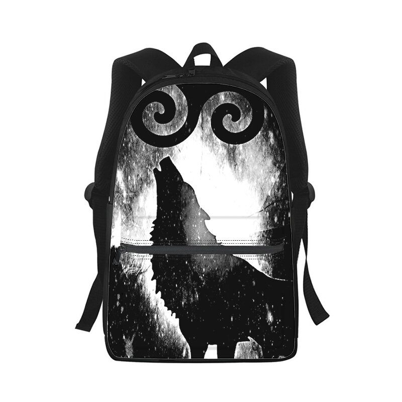 Рюкзак с 3D-принтом «волк» для мужчин и женщин