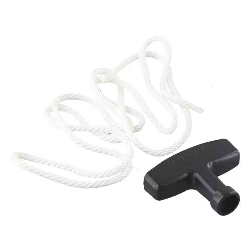 replacement Plastic& Polyester Rope & Pull Handle White Rope Black Handle Universal Starter High Quality Brand New