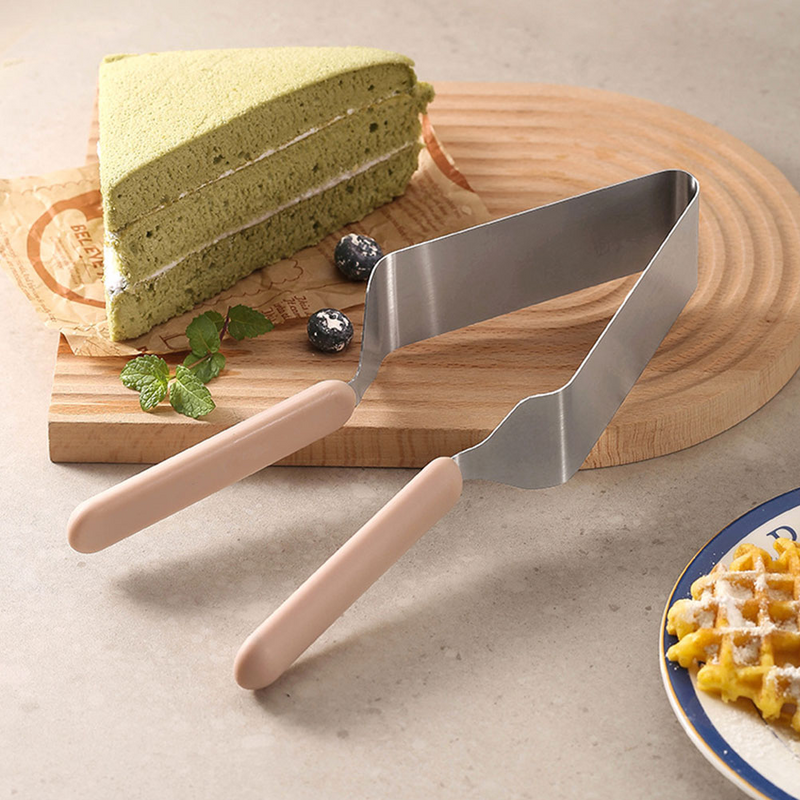 Separador de pasteles de 2 piezas, herramientas de cocina, rebanador, pinzas para hornear queso, divisor de acero inoxidable y servidor