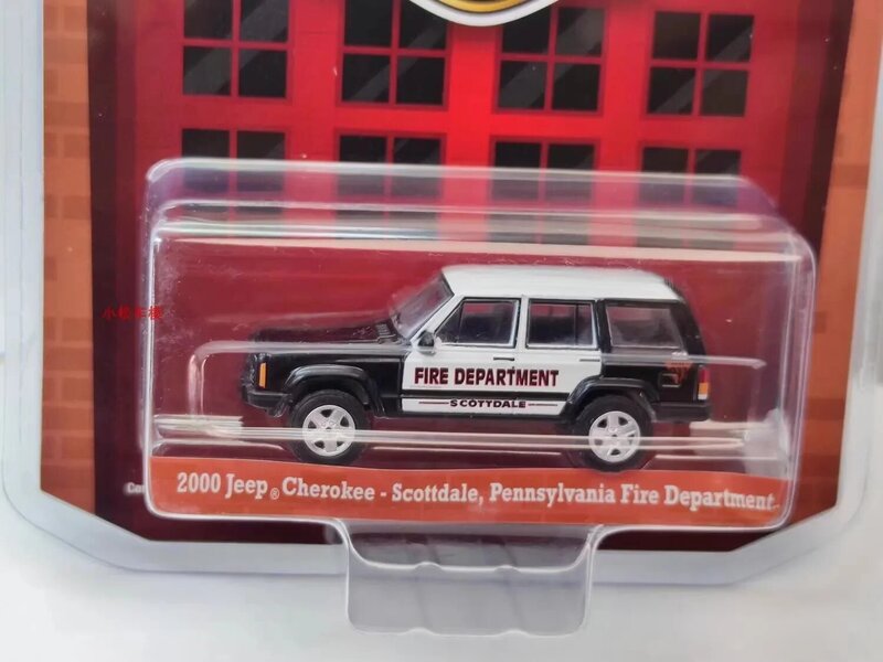 Jeep Traff-Scott Pennsylvanie Fire Department Modèle de voiture en alliage métallique moulé sous pression, Collection de jouets pour cadeaux, W1210, 1:64, 2000