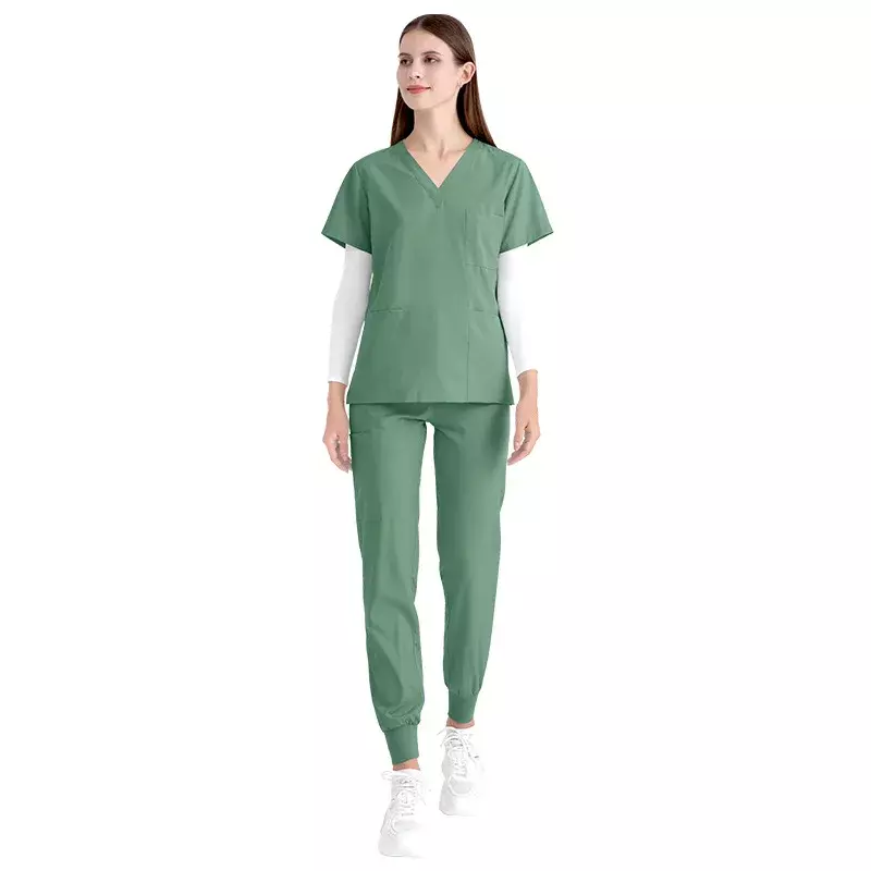 Enfermeiros e Scrubs Uniforme para Mulheres, Acessórios de Enfermagem, Vestidos de Cirurgia Hospitalar, Clínica Odontológica, Salão de beleza Workwear