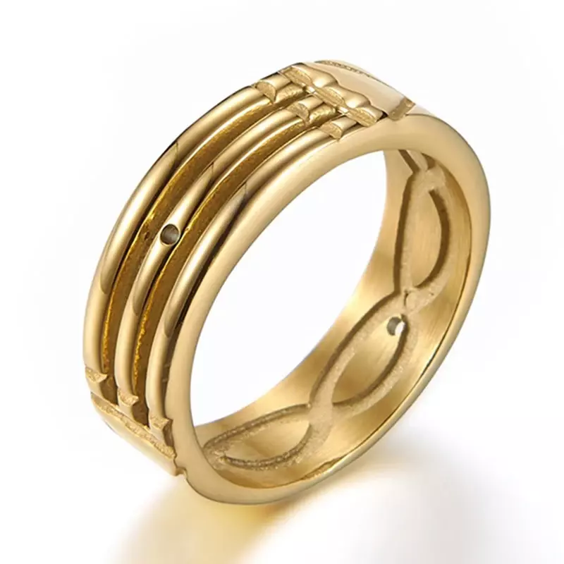Los anillos de Atlantis son simples y a la moda, anillos de plata/oro rosa para hombres y mujeres