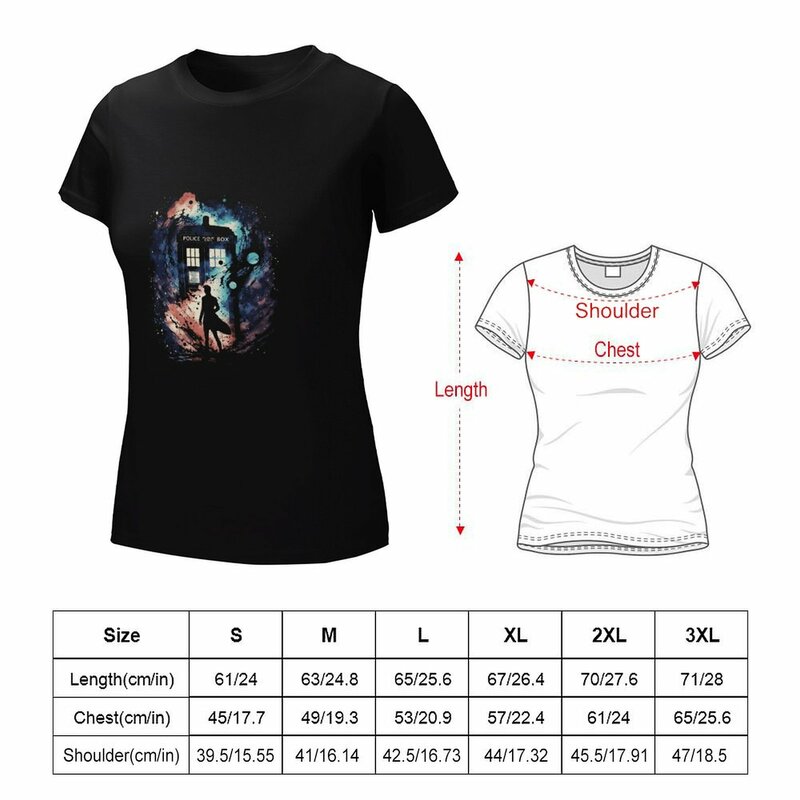 Dr. Who-Wibbelige Wiebelige, Tijdverige Dingen. T-Shirt Vrouwelijke Kleding Vrouwelijke Grappige T-Shirts Voor Vrouwen