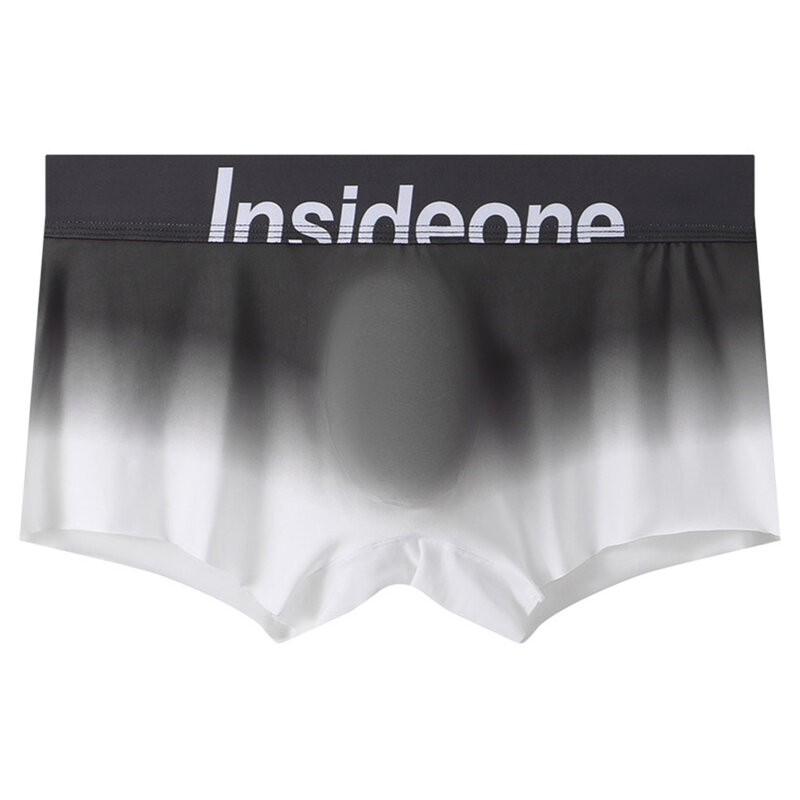InjBoxer de glace sexy pour hommes, sous-vêtements sans couture dégradés, poudres bunudales, slips à ceinture, culotte flexible confortable, lingerie élastique