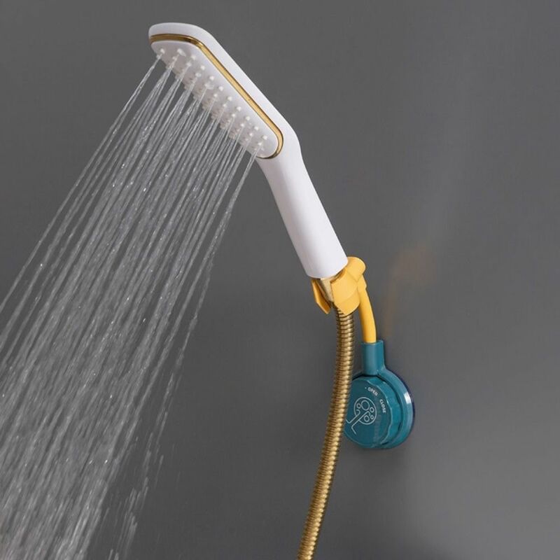 360° Universal Shower Head Holder Adjustable Self-Adhesive Showerhead Bracket Punch-Free Wall Mount Stand SPA Bathroom ABS New