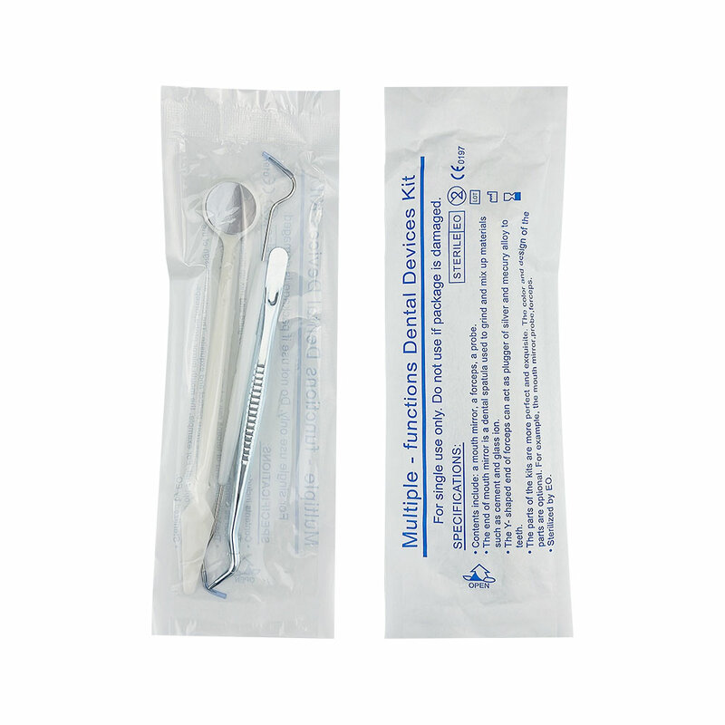 Kit de herramientas dentales de acero inoxidable, instrumento de dentista, SONDA DE ESPEJO bucal, gancho, juego de pinzas, Kit de cuidado bucal, 3 uds./Set
