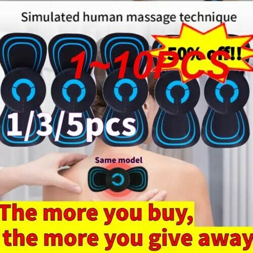 1 ~ 10 szt. Ems pulsacyjny Mini przenośny relaksujący wygodny innowacyjny przenośny masaż odprężający bestsellerowy powstanie elektryczne