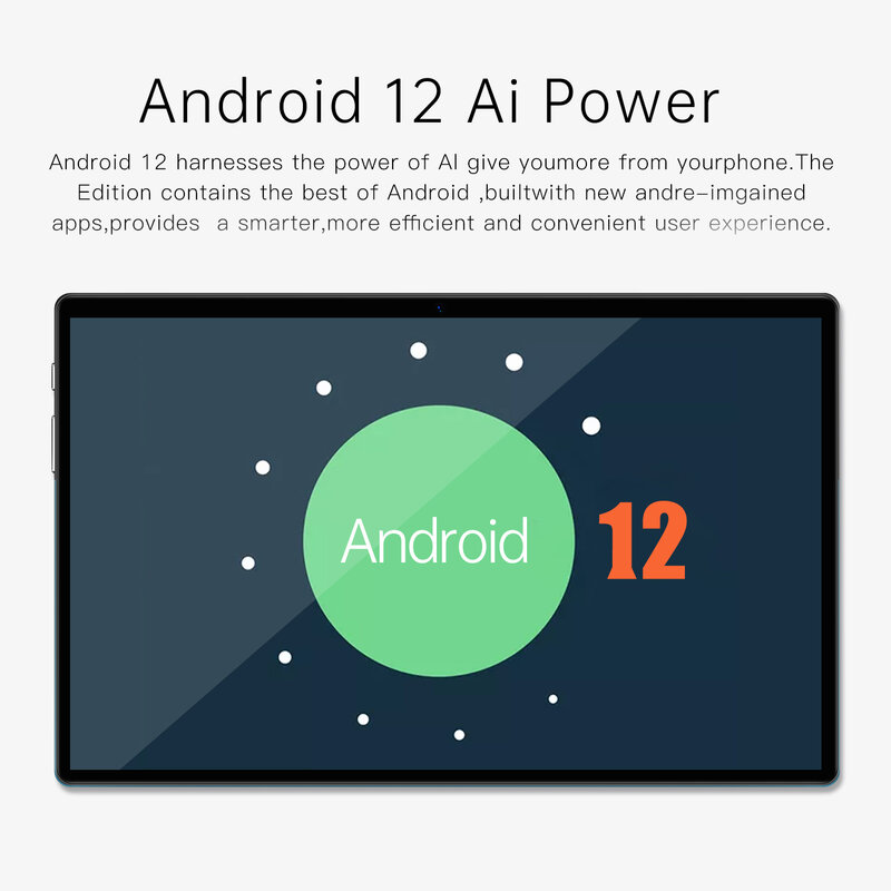 Android 12,512インチ,クアッドコアプロセッサ,3g,4g lte,インターネット,2.4g,5g,10.1インチ,wifiを備えた無料のタブレット