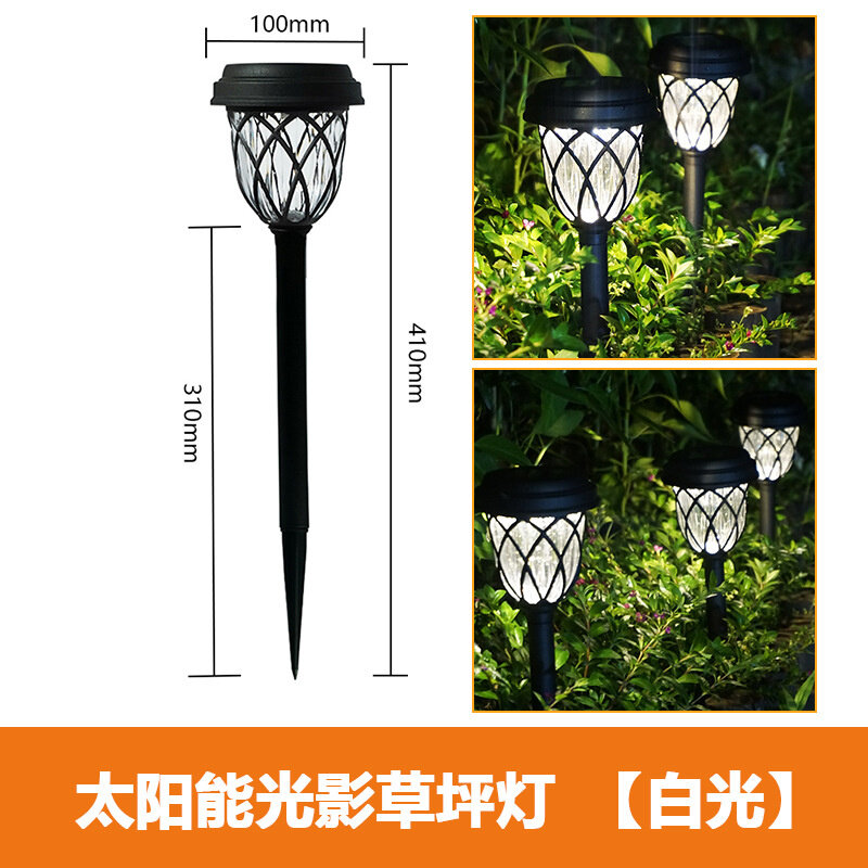 Solar Outdoor Courtyard Light, Lawn Light, Jardim LED Luz Decorativa, Villa Floor Lamp, Rainproof Light