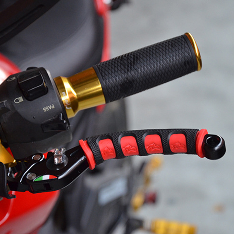 Maniglia del freno del motociclo manicotto in Silicone morbido antiscivolo durevole Moto bicicletta manubrio protettivo accessori per attrezzature Moto