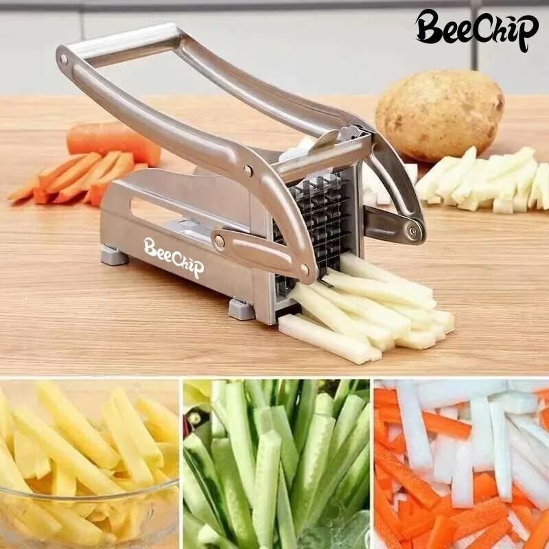 Машина для резки картофеля многофункциональная нержавеющая сталь ручной резак для овощей инструмент для резки картофеля огурец фруктов и овощей