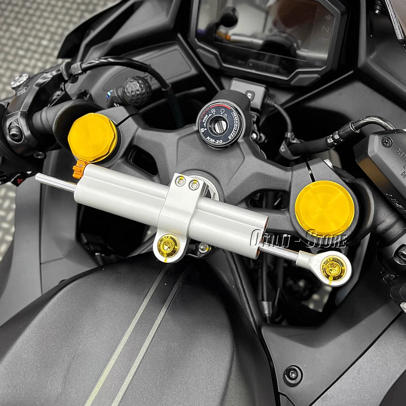 Estabilizador CNC para motocicleta, Kit de soporte de montaje de abrazadera de amortiguador de dirección para Kawasaki ZX-4R, ZX, 4R, ZX4R, ZX-4RR, ZX, 4RR, 2023-