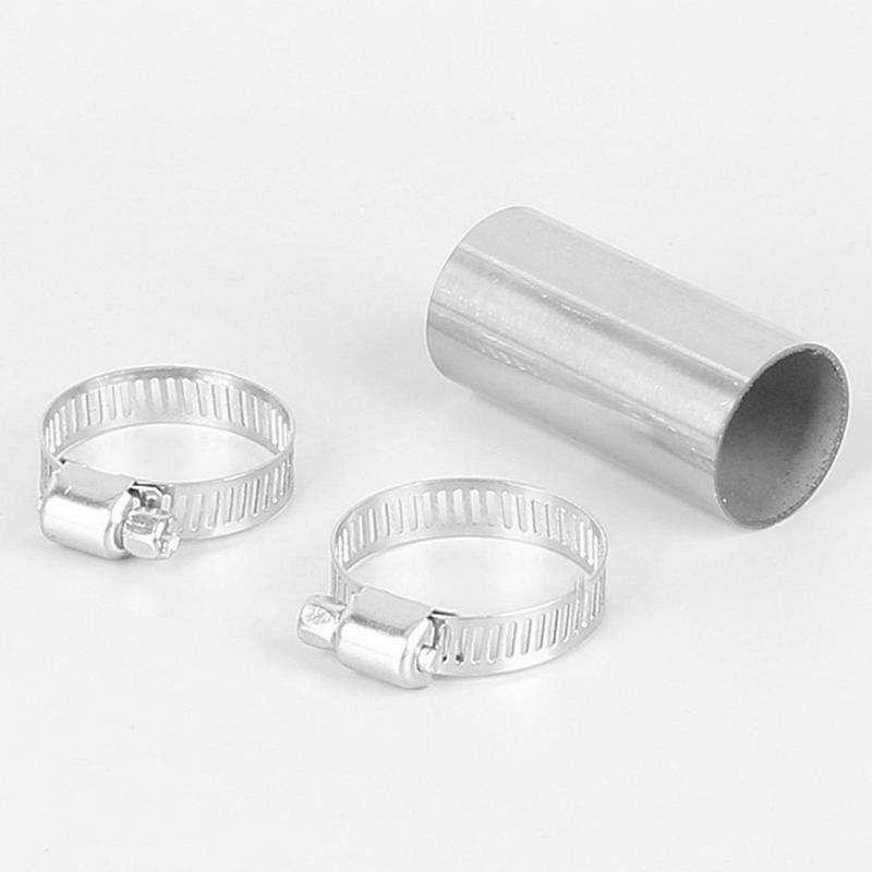 Exhaust Connector Stainless Steel Exhaust Pipe 24mm Tube Joint Sturdy Matched Chimney Exhaust Pipe Accessories For Home