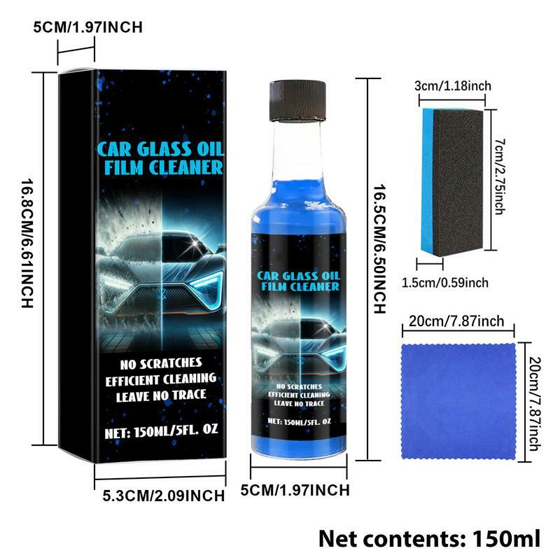 Removedor de película de aceite de vidrio para coche, limpiador de película de aceite líquido, eliminación rápida de aceite, revestimiento de coche, lavado de parabrisas, 150ml