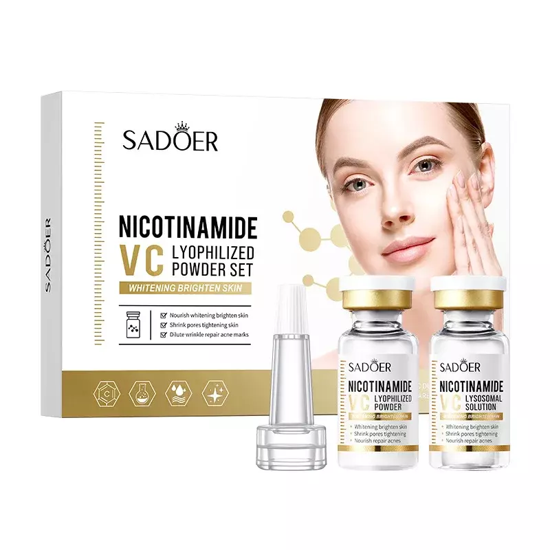 12pcs Nicotinamide Vitamin C Lyophilized Powder Set Anti-wrinkles Anti-aging Moisturizing Facial Serum Face Skin Care Sets