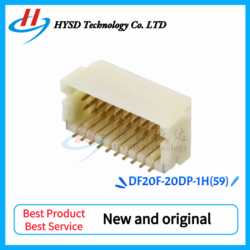5-100pcs DF20F-20DP-1H(59) DF20F-20DP-1H 20pin 1.0MM pitch board to board 90 degree side plug Connectors