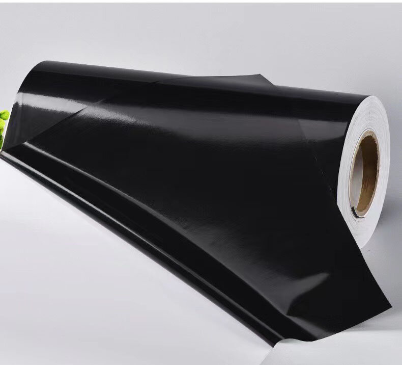 Film vinylique autocollant Ultra brillant noir, 100x30cm, pour Console, ordinateur portable