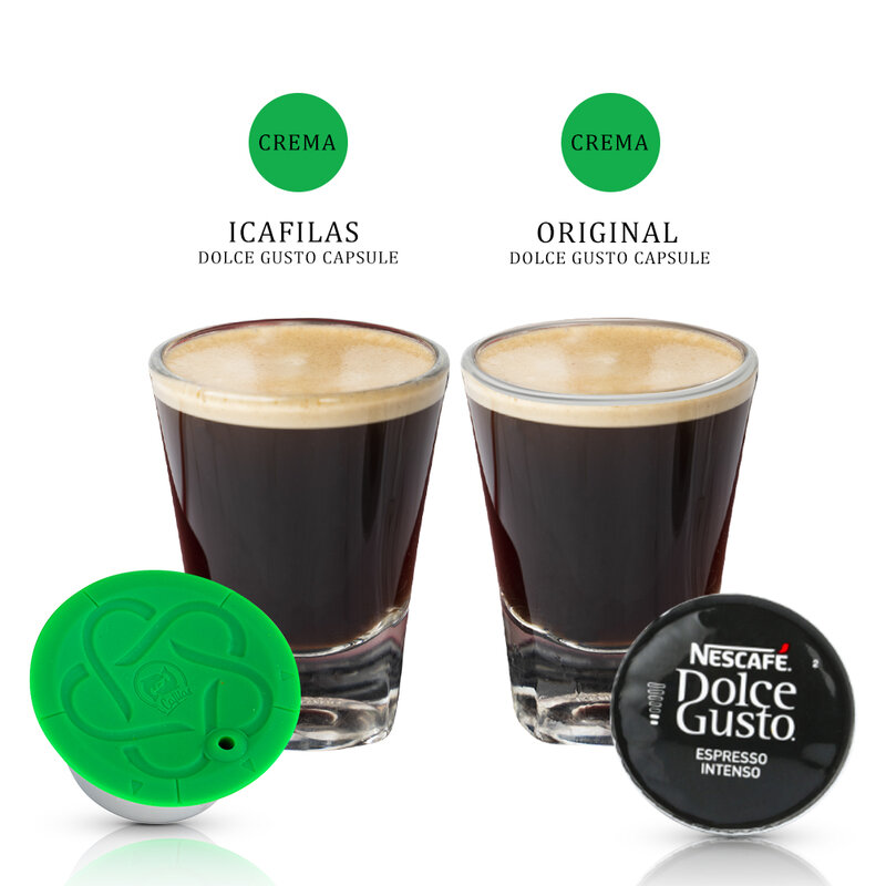 ICafilas-Capsules de café réutilisables Dolce Gusto, merveilleuse plastique, utilisables au quotidien, adaptées à la machine à café