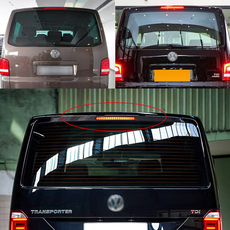 1pc Rear Third High Brake Light For Volkswagen Transporter T5 2003-2014 2015 7E0945097A LED Tail Rear Stop Signal Warning Lamp