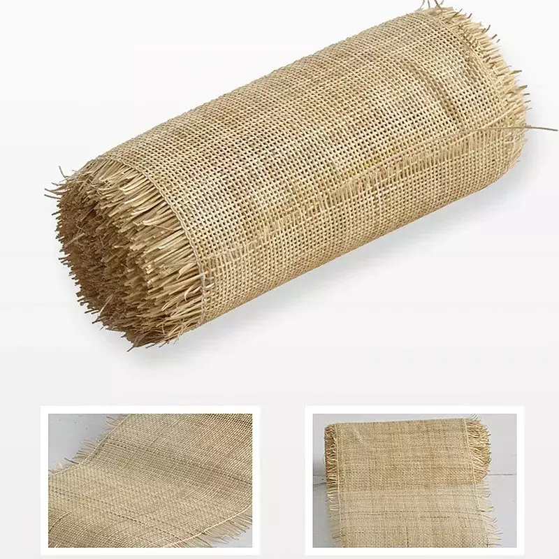 Naturalne rattanowe indonezyjskie trzciny rolka materiału do dekoracje mebli ręcznie robione w kratkę tkactwo krzesło naprawa szafki