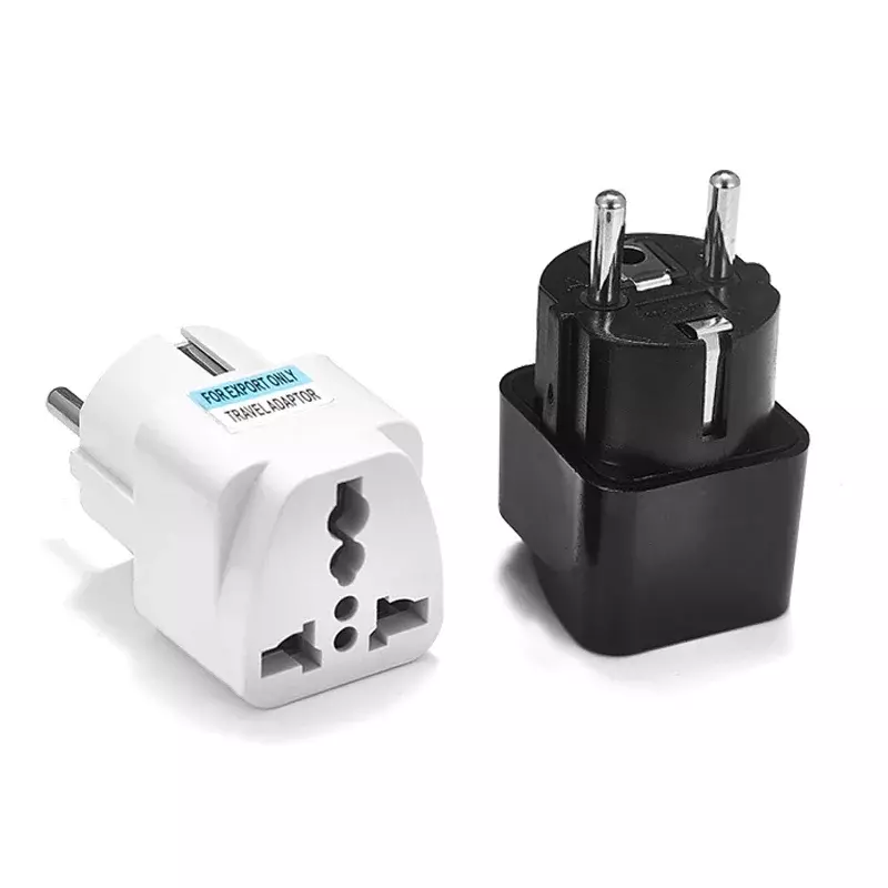 KR Plug Adapter Multifuncional Universal AU UK EUA Para UE Tomada Elétrica Tipo E/F França Espanha Plug Travel Adapter AC Outlet