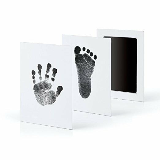 Baby pflege ungiftig Baby Handabdruck Fußabdruck Impressum Kit Baby Souvenirs Neugeborenen Fußabdruck Stempel kissen für Neugeborene Baby Geschenke