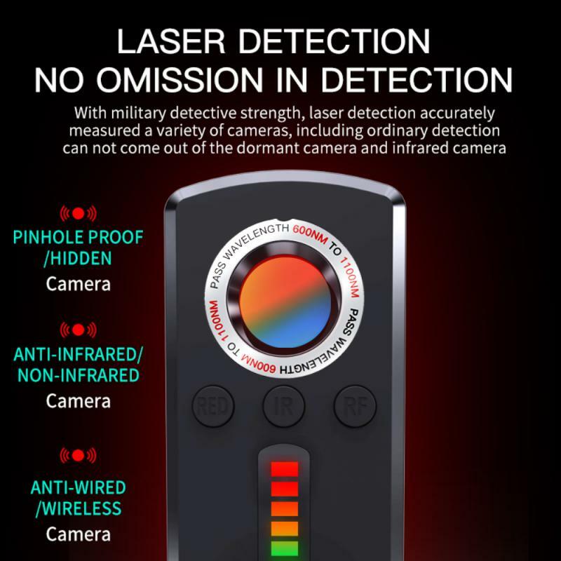 High Sensitivity Anti-positioning Anti-monitoring Anti-camera Wireless Infrared Detector Anti-tracking Portable Detector GPS