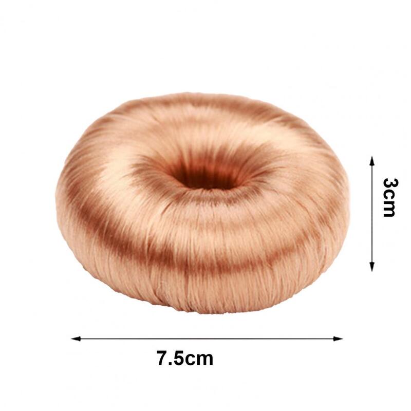 Hair Ring Elastic Hairstyle Fixing Resin Wigs Hair Donuts Synthetic Claw Chignon Hair Bow Little Bun Donut Messy Wrap For Women