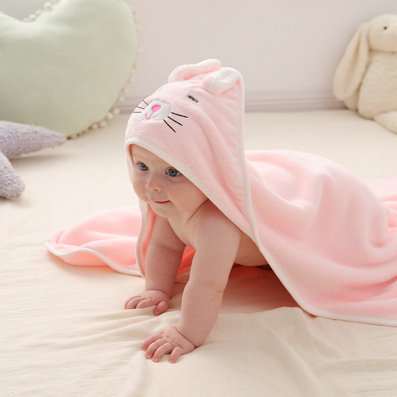 幼児用フード付きタオル,新生児用バスローブ,非常に柔らかいバスタオル,暖かい寝袋