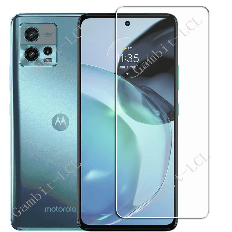 4 Buah untuk Motorola Moto G72 6.55 "Pelindung Layar Kaca Tempered Pada Motorolamog72 MotoG72 Pelindung Lapisan Penutup Tombol