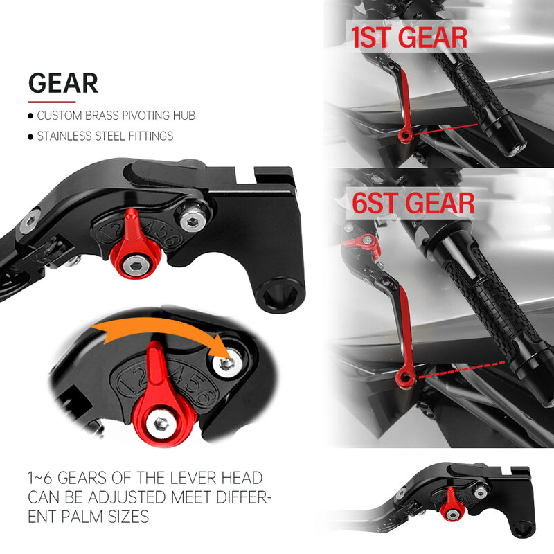 Motorcycle Extendable Brake Clutch Levers For YAMAHA YZF R15V3 R15 V3 2017-2023 Handlebar Handle Grips Ends Caps Accessories