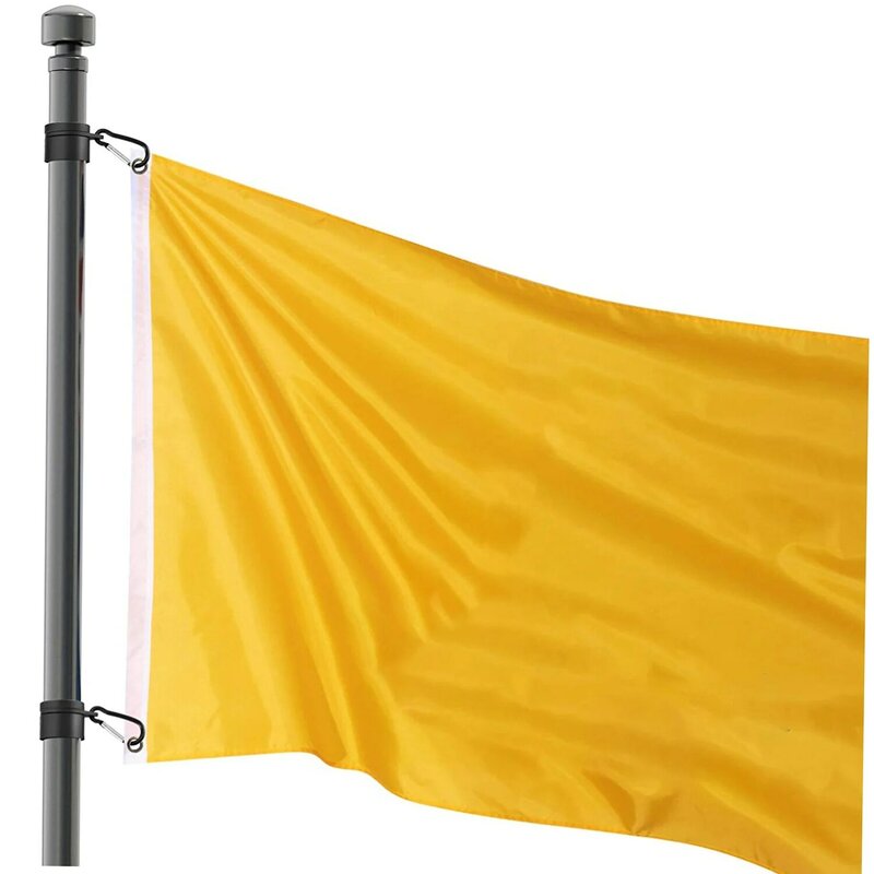 Bandeira Pole Anéis em Preto, liga de alumínio, anéis de montagem, 360 graus de rotação Flagpole, Anti Wrap Flag Pole, 1 ", 4 Pcs