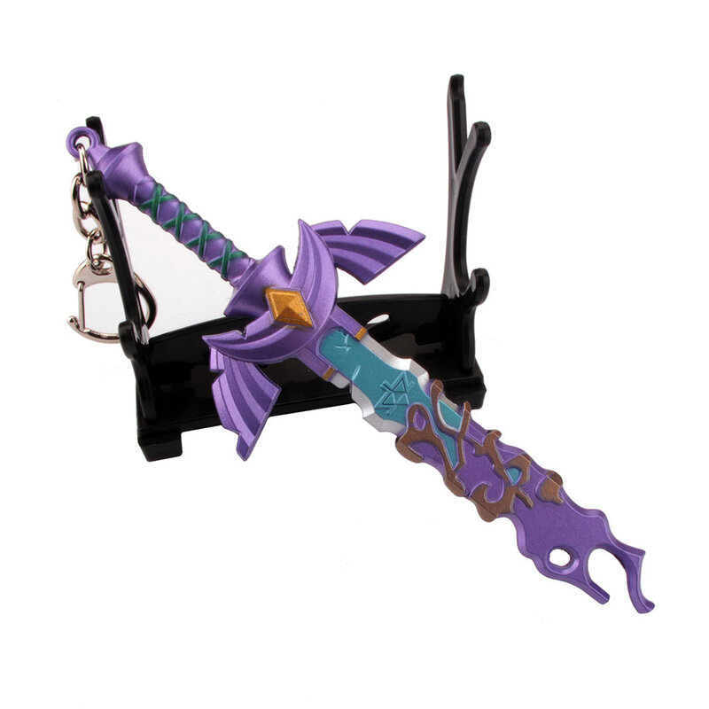 Porte-clés en métal Decayed Master Sword pour garçons, Link Tears of the Kingdom, LoZ Game, Peripharrate, Modèles d'armes, Artisanat, Jouets de collection, 13cm