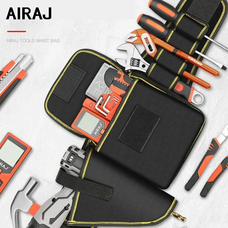 Portable Belt Bag Double Oxford Cloth Waterproof Organize Electrician Bag Multifunctional Storage Toolkit Wear Resistant Durble
